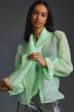 Discount 😀 Stella Nova Erina Blouse MINT 🎁 -Pilcro shop unnamed file 663