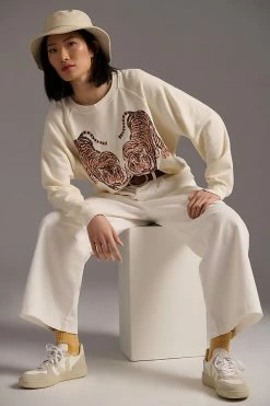 Outlet 😍 Show Me Your Mumu Simon Pullover CREAM ✔️