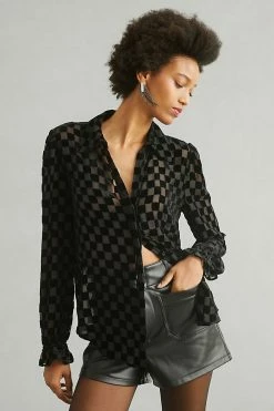 Best deal ✨ Paige Lora Blouse BLACK 👍 -Pilcro shop unnamed file 704