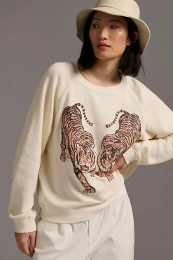 Outlet 😍 Show Me Your Mumu Simon Pullover CREAM ✔️ -Pilcro shop unnamed file 73