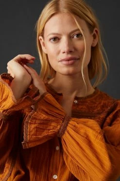 Promo 💯 Antik Batik Bernardo Blouse CEDAR 🔔 -Pilcro shop unnamed file 762