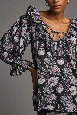 Hot Sale 😉 Mille May Top BLACK MOTIF 👍 -Pilcro shop unnamed file 774