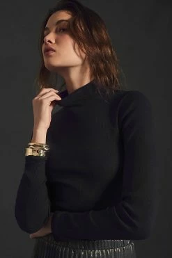 Best reviews of 😀 Maeve Ribbed Turtleneck BLACK 🌟 -Pilcro shop unnamed file 835