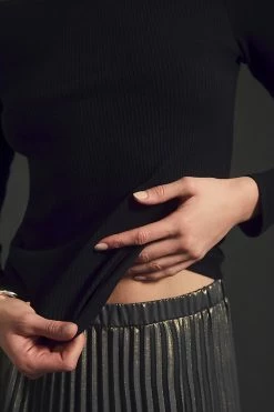 Best reviews of 😀 Maeve Ribbed Turtleneck BLACK 🌟 -Pilcro shop unnamed file 836