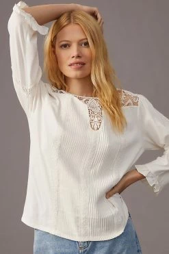 Best reviews of 🧨 Tiny Carol Lacey Femme Top IVORY 🌟 -Pilcro shop unnamed file 842