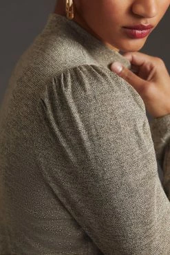 Top 10 ✔️ Dolan Left Coast DOLAN Puff-Sleeve Mock Neck Top SAND ✨ -Pilcro shop unnamed file 885