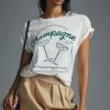 Best reviews of 🎁 Show Me Your Mumu Champagne Club Graphic Tee NEUTRAL MOTIF 👏