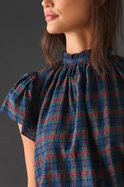 Hot Sale 👏 Birds Of Paradis By Trovata Carla Blouse BLACK MOTIF 😀 -Pilcro shop unnamed file 962