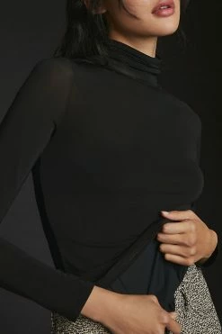 Best Pirce ❤️ Citizens Of Humanity Francesca Mesh Turtleneck BLACK 😉 -Pilcro shop unnamed file 979